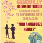 affiche Midi a quatorze heures Genouily 16 09 finale
